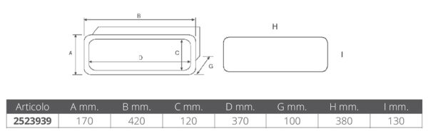 EQUIPMENT HOLDER MM.420X170X100D