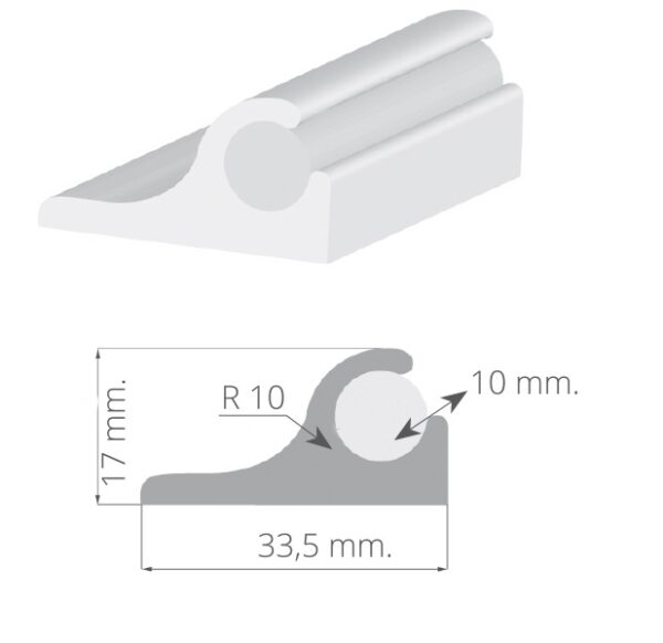 PVC PROFILE FOR CUSHIONS