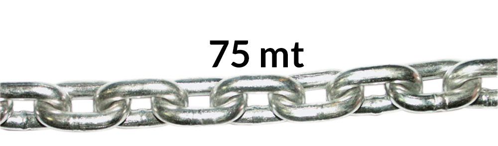 CALIBRATED STAINLESS STEEL CHAIN 75MT