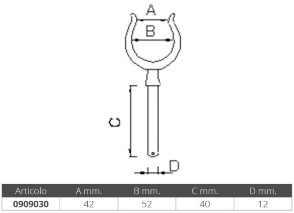 BRASS BAYONET ROWLOCK