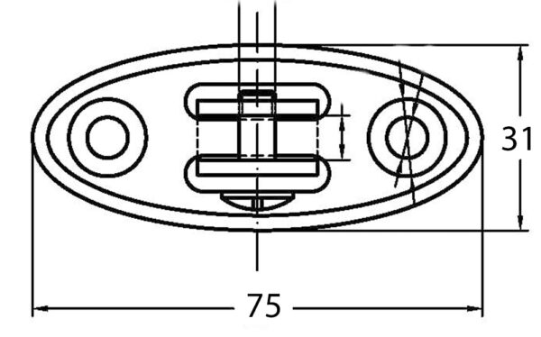 RIBBED FORK SUPPORT WITH PLASTIC BASE