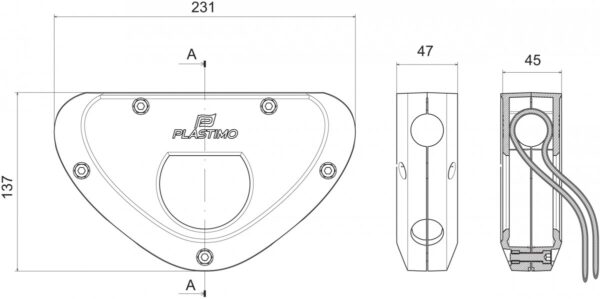 OUTBOARD ENGINE BRACKET