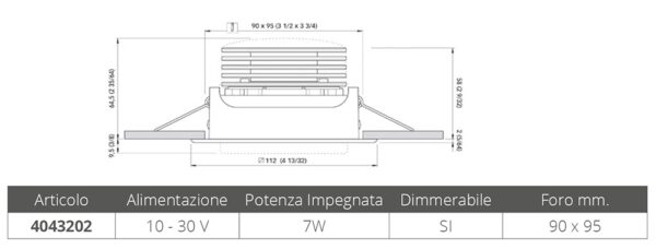 RECESSED SPOTLIGHT VANESSA 7W