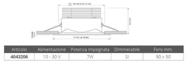 RECESSED SPOTLIGHT KRISTINE 7W