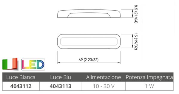 WHITE COURTESY LIGHT TAB SSR 1