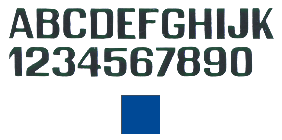 LIGHT BLU  LETTERS AND NUMBERS MM.150