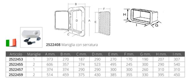 STORAGE HATCHES MM.357X606X320D