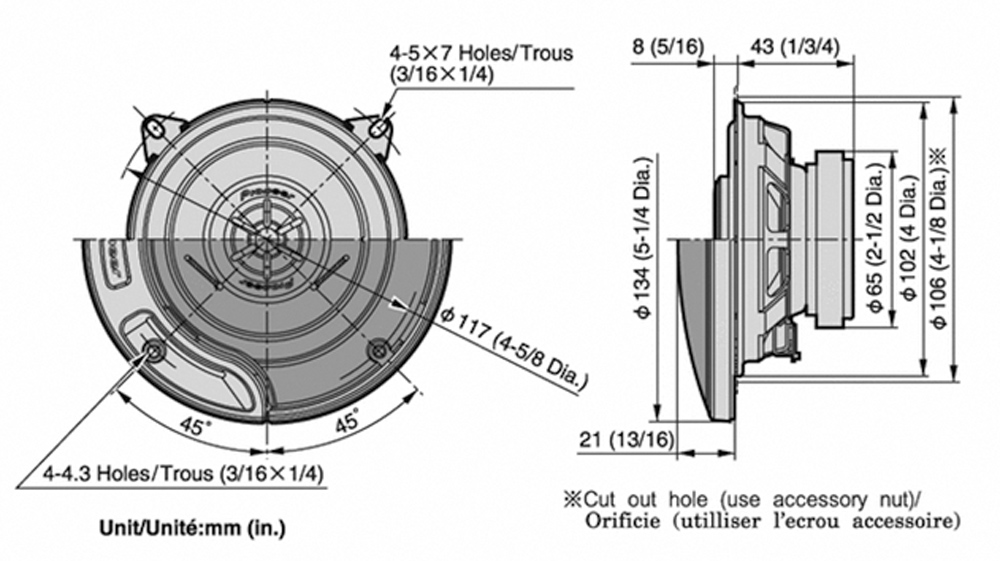 PIONEER SPEAKER - 120W