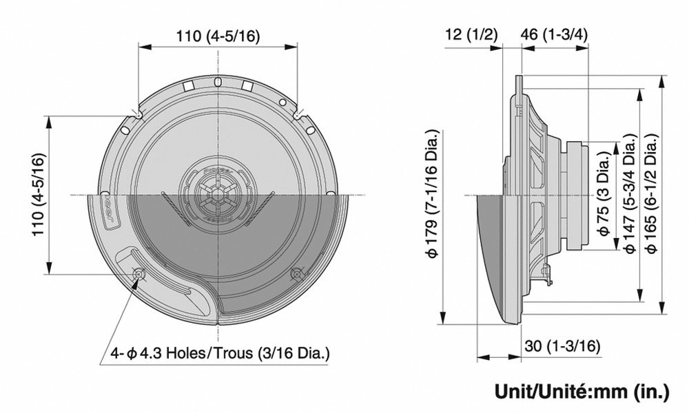 PIONEER SPEAKERS - 170W