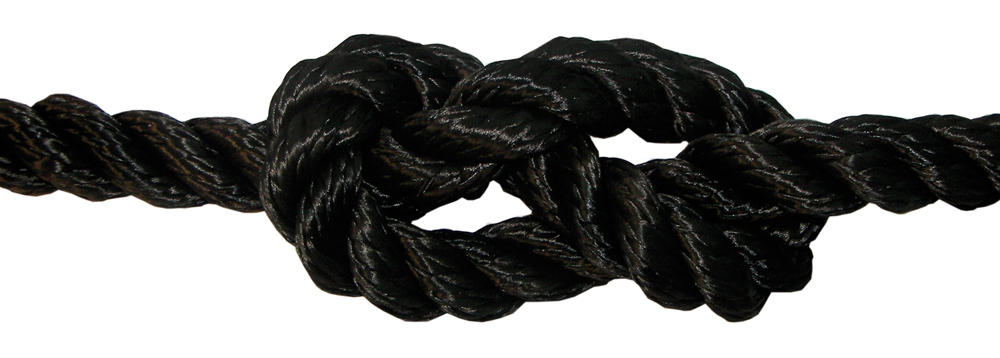 BLACK MOORING ROPES MEDIUM STRENGTH