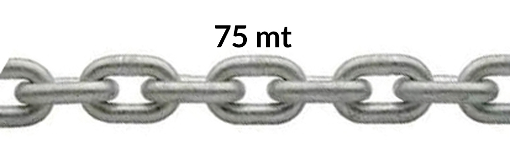 GALVANIZED CALIBRATED CHAIN 75MT