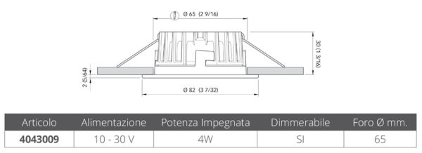 RECESSED SPOTLIGHT KAI LP