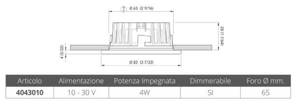 RECESSED SPOTLIGHT HP