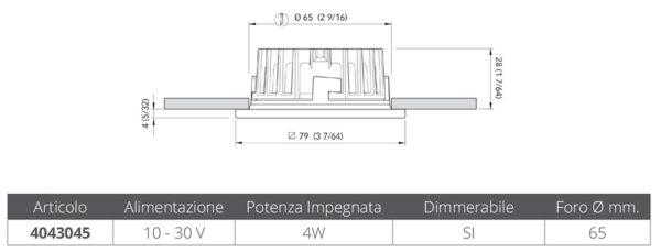 RECESSED SPOTLIGHT BLAKE HP