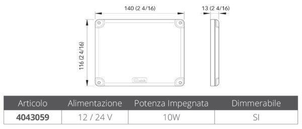 SURFACE-MOUNTING CEILING LAMP ACTION 10W