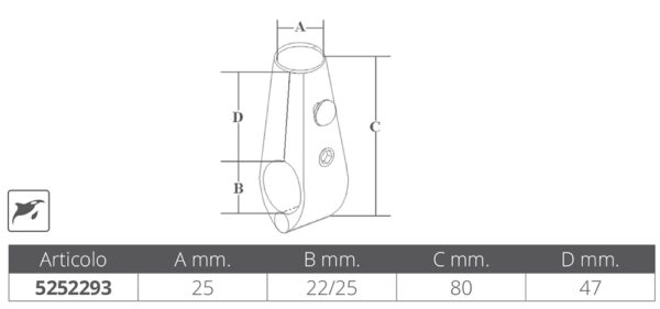 STAINLESS STEEL FLAGPOLE SUPPORT