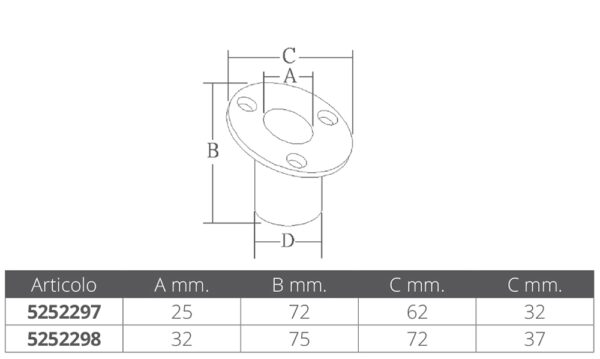 FLAGPOLE FLUSH MOUNT SOCKET