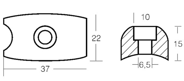 PLATE FOR BOW THRUST